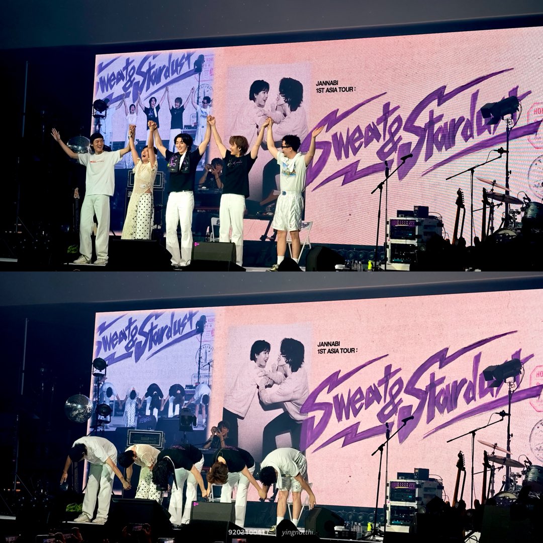 ying_natthi's tweet photo. 260711 𝙅𝘼𝙉𝙉𝘼𝘽𝙄 1𝙨𝙩 𝘼𝙨𝙞𝙖 𝙏𝙤𝙪𝙧 : 𝙎𝙬𝙚𝙖𝙩 &amp; 𝙎𝙩𝙖𝙧𝙙𝙪𝙨𝙩 𝙞𝙣 𝙃𝙤𝙣𝙜 𝙆𝙤𝙣𝙜

Still making magic together. 💜✨

#JANNABI #잔나비 https://t.co/UnlGxY5PN1