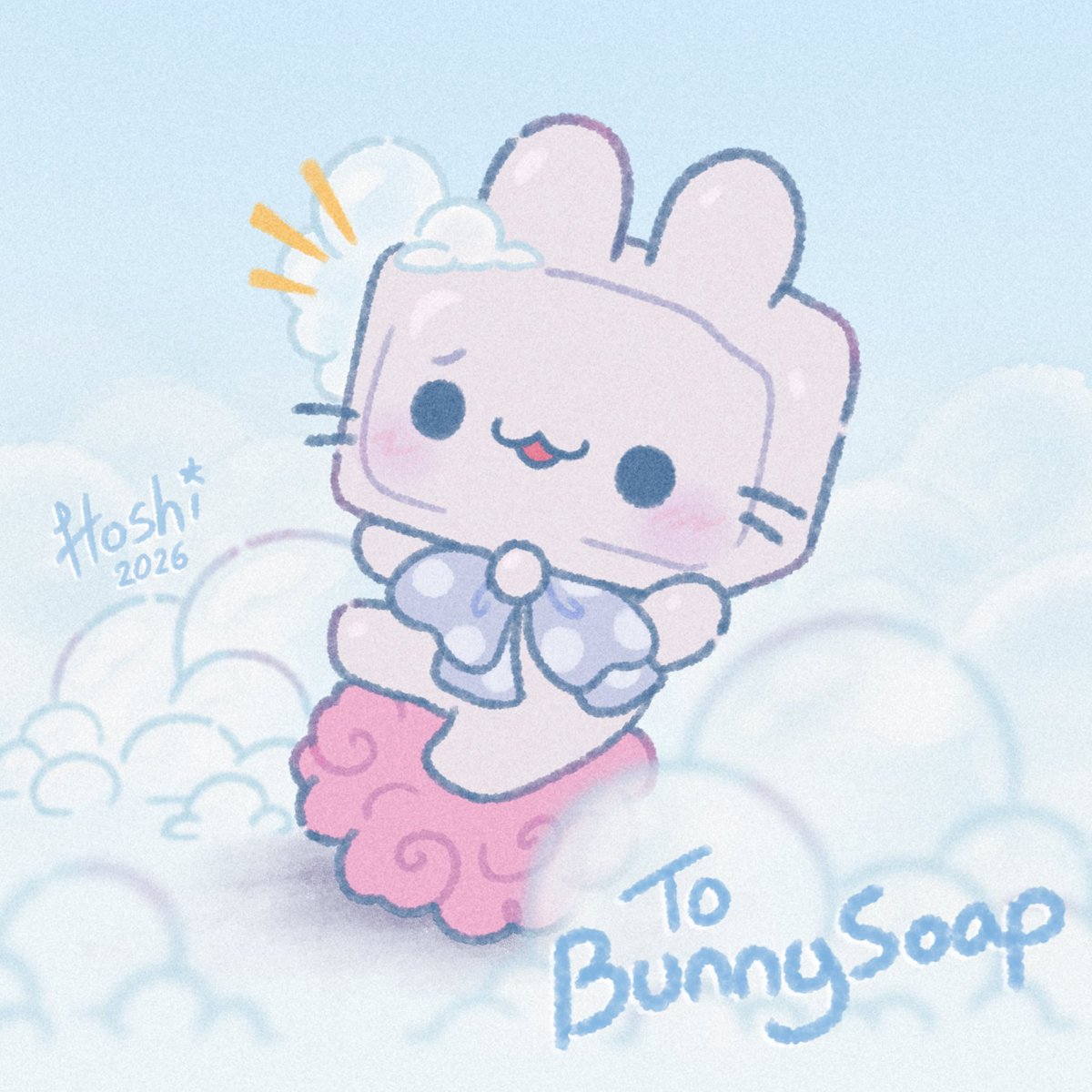 hoshidreams_'s tweet photo. Slippy soapy bunny guy for BunnySoap on Art Fight!🫧 #artfight2026ㅤ https://t.co/BrOTBRN37R