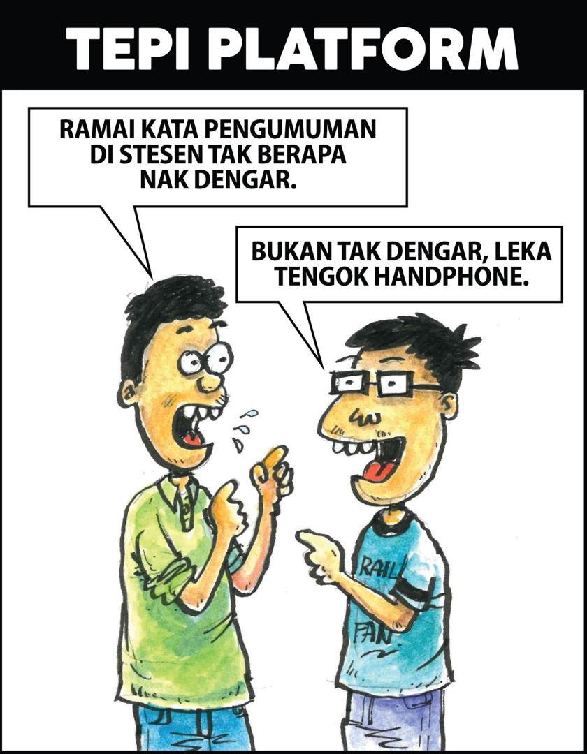 ktm_berhad's tweet photo. #TepiPlatform

“Betul ke pengumuman di stesen tak ada?”

Sebenarnya bukan tak ada, tetapi kita yang mungkin terleka.

Jika berada di platform, elakkan menggunakan earphone yang mempunyai fungsi noise cancelling. Kekal peka dengan pengumuman dan persekitaran demi keselamatan anda. https://t.co/nSQ73qbNo1