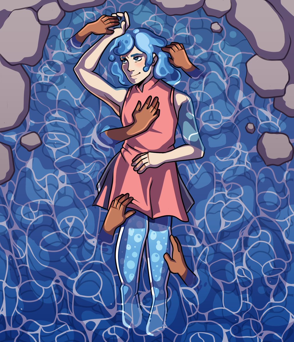 Locksylight's tweet photo. My girlfriend attacked on art fight WAH it's sooo pretty https://t.co/swShI8OhXH