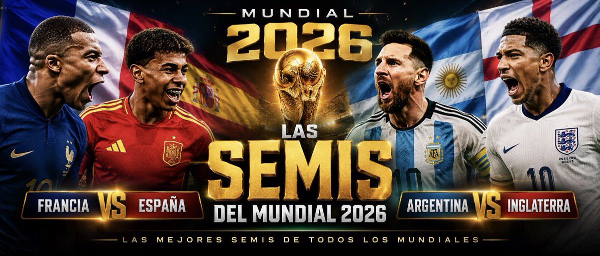 enzotipster_bet's tweet photo. Se va a ofender media Twitter, pero lo digo igual:

Estas son las mejores semifinales que tuvo un Mundial. Punto.

Francia 🇫🇷 vs España 🇪🇸
Argentina 🇦🇷 vs Inglaterra 🏴󠁧󠁢󠁥󠁮󠁧󠁿

Si no te gusta, debatimos abajo. 👇 https://t.co/gjIJj505Hd
