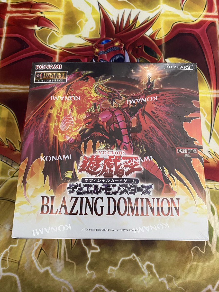krow_bf's tweet photo. TopD⭐︎海外ポケカ・遊戯王専門店(@TCGshop_TopD)様より、プレゼント企画にて、アジア版ブレイジングドミニオン頂戴しました✨ありがたく機会を見て開封させていただきます🙏

『キングは一人🖕この俺だ！🔥』 https://t.co/Roml5E973v