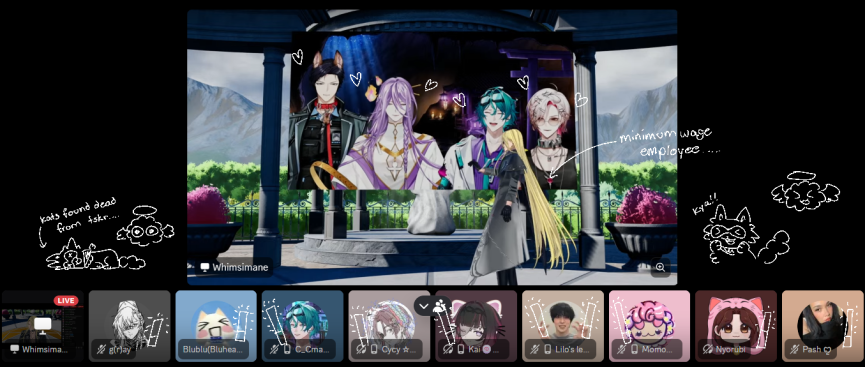 WhimsWhispers's tweet photo. Lockats gathering again to support #Ashkariel3D. Thank you for this silly prompt

🎨 doodles: @/grayyokay https://t.co/LiuzagHMtA