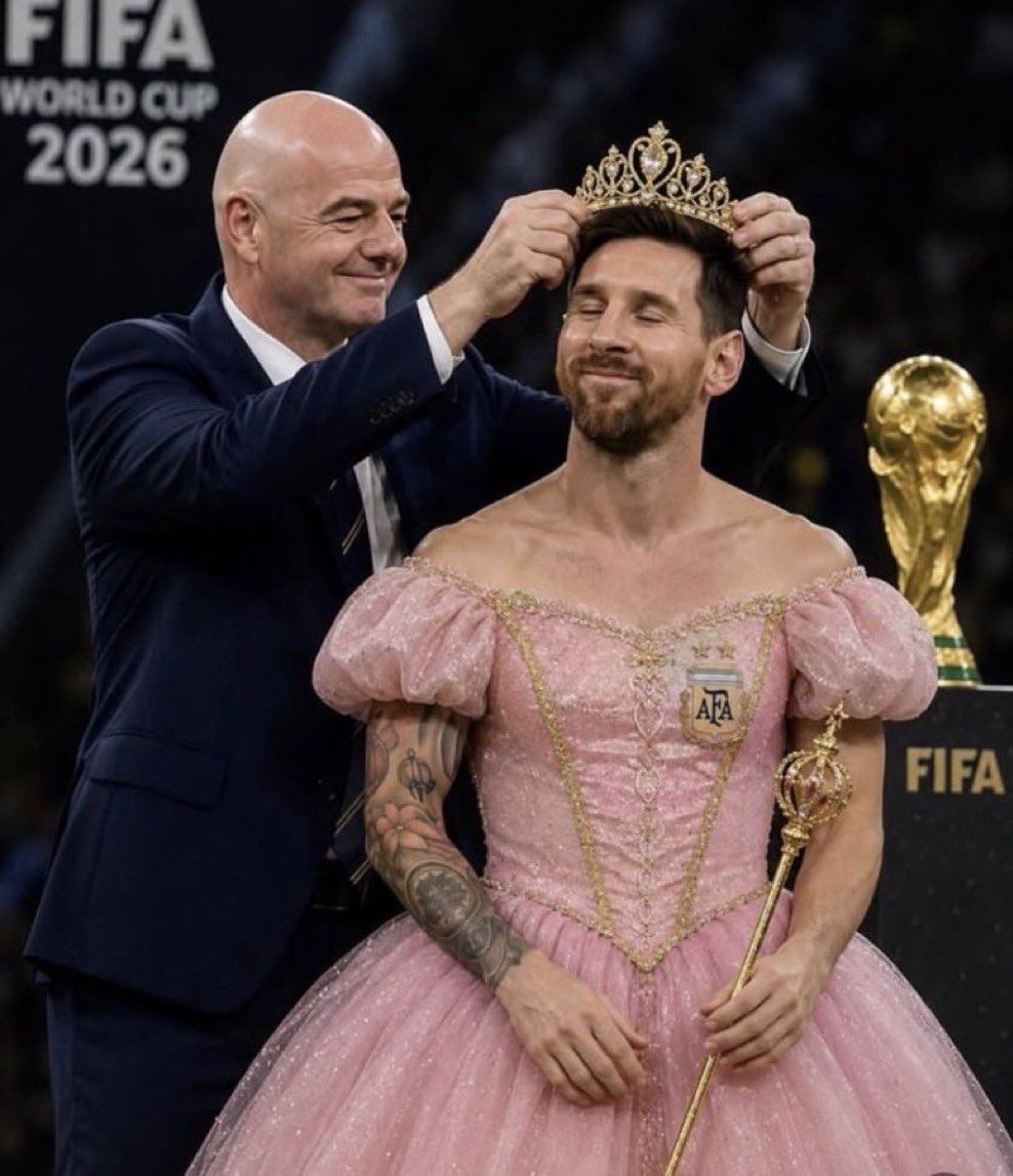 akrow_'s tweet photo. @lnstantFoot Messi contre l'arbitre ? Infantino doit être en train de relire le script en urgence https://t.co/qbkAi7xvST
