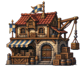 jgame0807's tweet photo. 第一次のバグだしとかは大方終わったので、今日からv1.1に向けて追加作業していっています。

まずSteamマーケット対応ってことで、船で市場に売りさばきに行く＞船に積み込むような場所
みたいな感じでデザインしているんですが、

それに伴って、プチまちづくり機能の追加を進めています。

マイタウンみたいな画面⇒マーケット⇒マーケットの画面

みたいな流れ。
波止場に自分の場所があってそこのお店みたいなのを育てる感じですね。

マーケット以外にもいくつか予定しているものがあるので、そこは順次実装。
とりあえずマーケットは、やることがめっちゃ多いのでさきにここですねー

#indiegame #gamedev