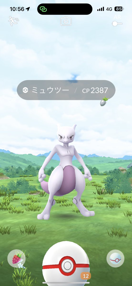 kurobee3's tweet photo. 今日は噂の群馬の森に来たけど、初戦で背景ミュウツー個体値100が降臨👍 昨日の努力は何だったんだ🙄 https://t.co/3cnw3O41VU