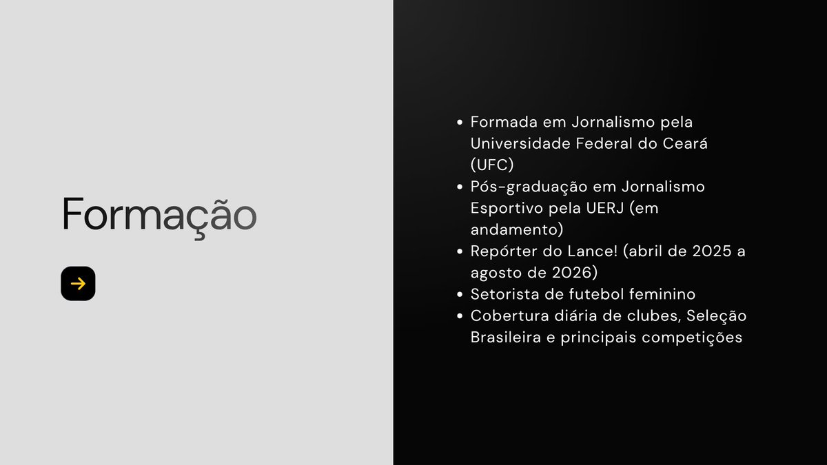 gisellycorreab_'s tweet photo. Oi, rede! Conseguem me ajudar compartilhando essa pequena apresentação profissional? 🥰 ⚽ segue o fio!

Depois de mais de um ano como repórter do Lance!, onde atuei como setorista de futebol feminino desde abril de 2025, encerrarei esse ciclo em  5 de agosto de 2026 com a certeza de ter contribuído para a cobertura de uma modalidade. Deixo o Lance! em excelentes termos, com boas referências profissionais e muito orgulho do trabalho realizado. Estou disponível para novos desafios e oportunidades que me permitam continuar acompanhando de perto o futebol feminino.