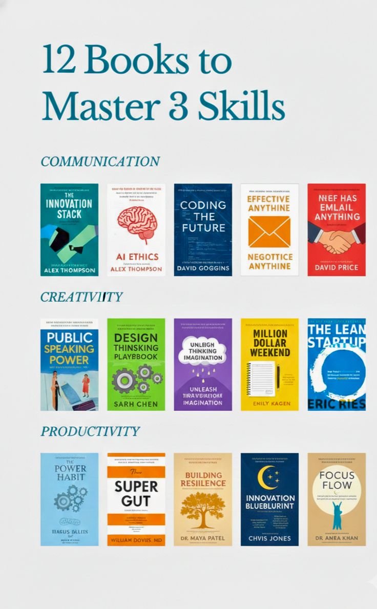 AlinaAiX's tweet photo. 12 books to master 3 skills... https://t.co/xRntPaXr3V