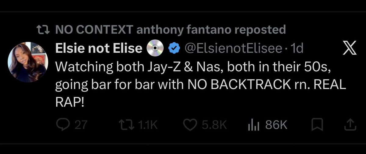 sooyaver's tweet photo. .@theneedledrop so you’re fine praising multi billionaire, pro AI, and misogynistic Jay Z? What happened to your morality purity test?? https://t.co/cq5WXxoMbX