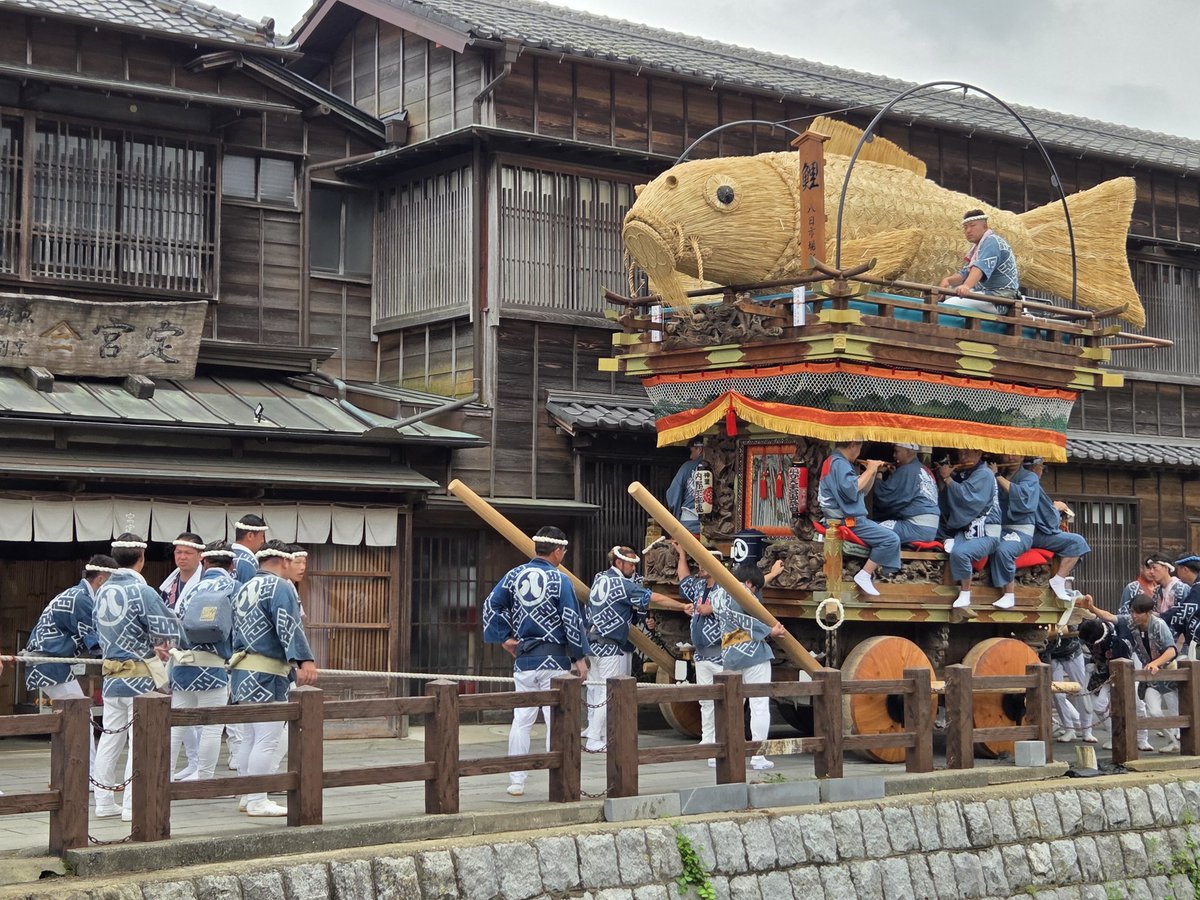 tateochi's tweet photo. 佐原の大祭夏祭り　楽日 https://t.co/rNZdyBVV4A