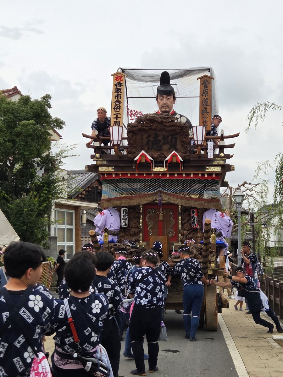 tateochi's tweet photo. 佐原の大祭夏祭り　楽日 https://t.co/rNZdyBVV4A