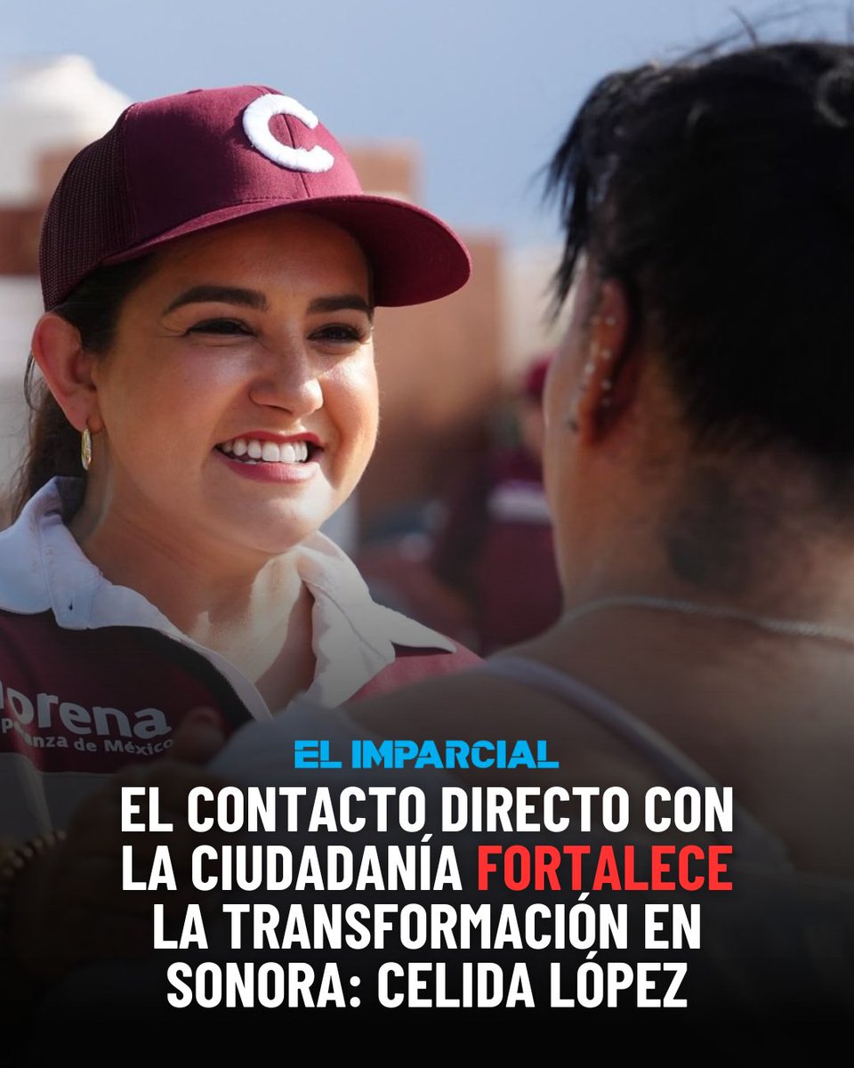 elimparcialcom's tweet photo. 🚨 CÉLIDA LÓPEZ LLEVA DIÁLOGO CIUDADANO A AGUA PRIETA DURANTE GIRA DE TRABAJO

📍 Durante su visita por Agua Prieta, Célida López (@CelidaLopezc) Cárdenas realizó recorridos puerta por puerta y visitó el tianguis Solidaridad para informar sobre el proceso interno de Morena rumbo a la elección de la persona que coordinará los Comités de Defensa de la Transformación y la Defensa de la Soberanía en Sonora.

🤝 La funcionaria sostuvo encuentros con vecinos, comerciantes y trabajadores, donde destacó que el diálogo directo con la ciudadanía permite conocer sus inquietudes y fortalecer la cercanía con las familias sonorenses.

🗣️ Acompañada por militantes y simpatizantes, invitó a participar de manera libre e informada en este proceso interno, además de señalar que continuará recorriendo municipios del estado para promover la participación ciudadana y la organización territorial.

#Sonora #AguaPrieta #Transformación