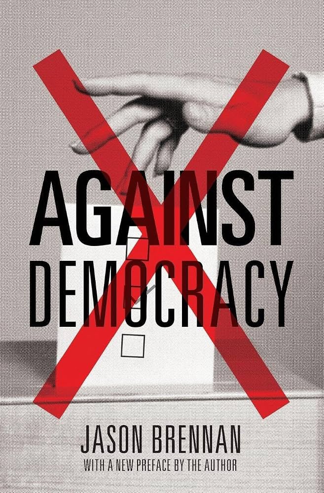 ytzmaya's tweet photo. Quien restringe el voto está contra el pueblo… y contra la democracia. Lo que “proponen” es lo que la teoría política llama “epistocracia”, discutida desde Platón hasta por ejemplo este libro de Brennan. 

El problema de la epistocracia SIEMPRE va a ser la desigualdad https://t.co/A7nyskjBYR