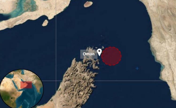 Currentreport1's tweet photo. JUST IN:

The vessel targeted by Iran east of Oman has been abandoned by its crew after being struck.

The ship is now sinking, and the crew has evacuated to lifeboats. https://t.co/P8JG83bVe9