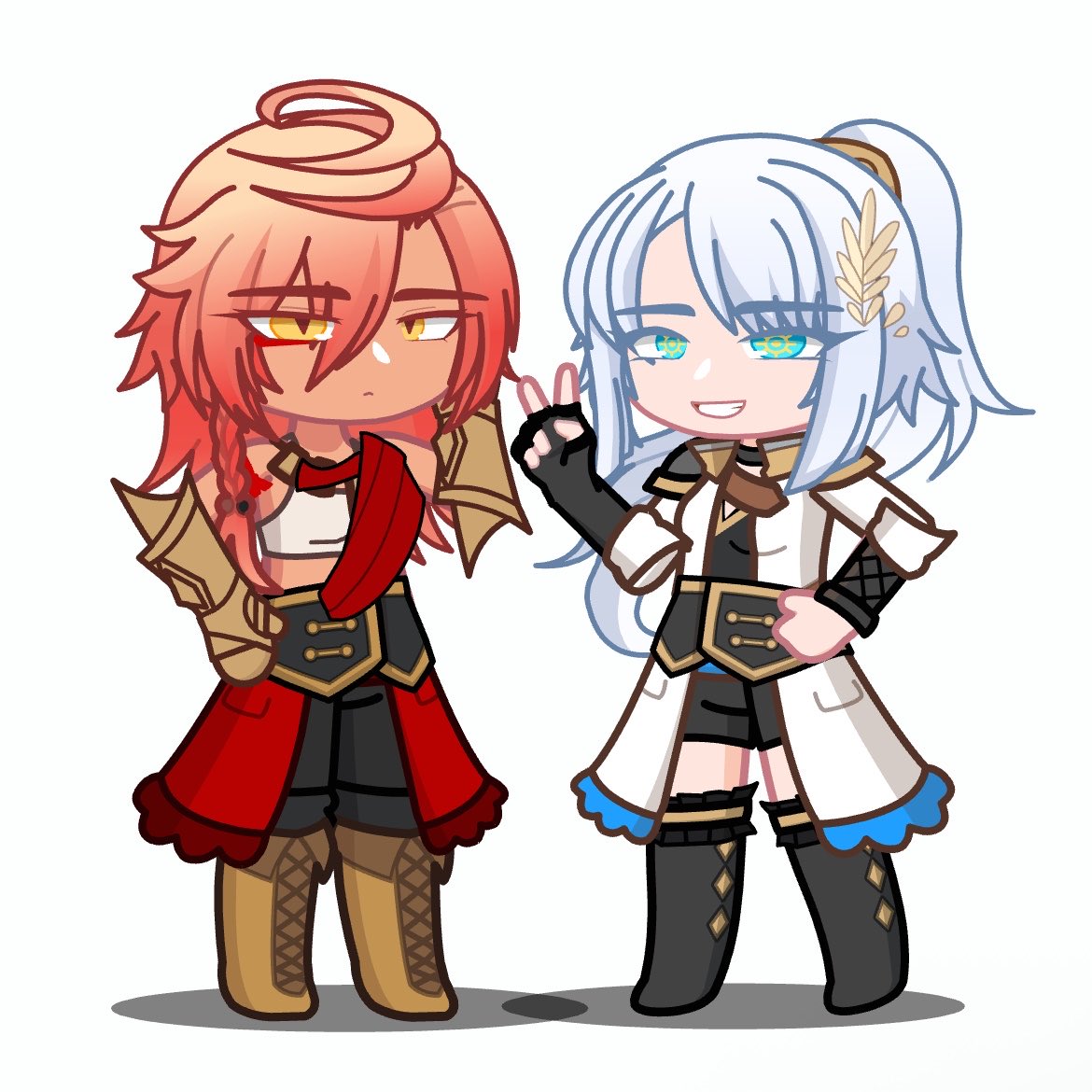 yurithraa's tweet photo. Genderbend Chrysos Heirs in Gacha Club! -thread https://t.co/pjvtBVORJx