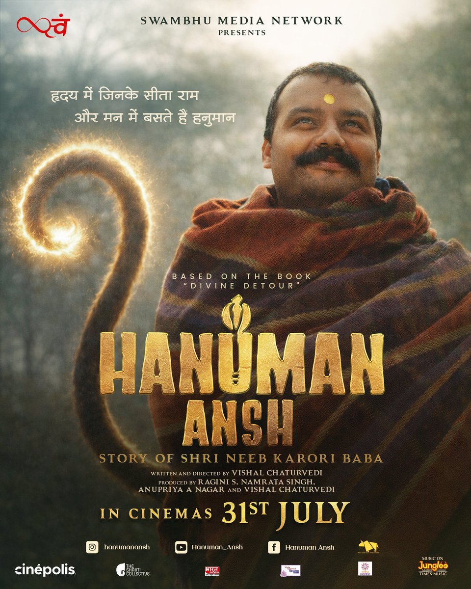 jay_jumnani's tweet photo. We've heard and read so many part's of his life whether it's founder of Apple Steve Job's story, founder of Facebook Mark Zuckerberg's story or Hollywood actress julia Robert's story but we never know more of his experiences but by watching the teaser of Hanuman Ansh movie i am really excited to watch this on 31s July in Cinemahall

Teaser Link : https://t.co/QlxCgqRNWf

OST of Hanuman Ansh : https://t.co/qq0myaesiL

@HanumanAnsh @filmervishal
