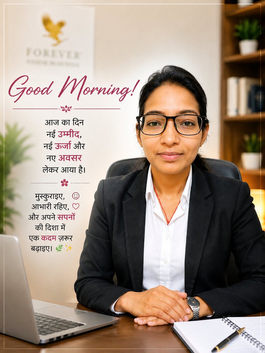 mkusumpal's tweet photo. 🌸 सुप्रभात! ☀️
मुस्कुराइए, आभारी रहिए और पूरे विश्वास के साथ अपने लक्ष्य की ओर बढ़ते रहिए।
सफलता एक दिन में नहीं मिलती, लेकिन हर दिन की सही मेहनत आपको सफलता के करीब ज़रूर ले जाती है। ✨
"आज का एक छोटा-सा प्रयास, कल की बड़ी सफलता की नींव बनता है।" 💛🌿
#सुप्रभात #सकारात्मकसोच https://t.co/u18dNXOgZV