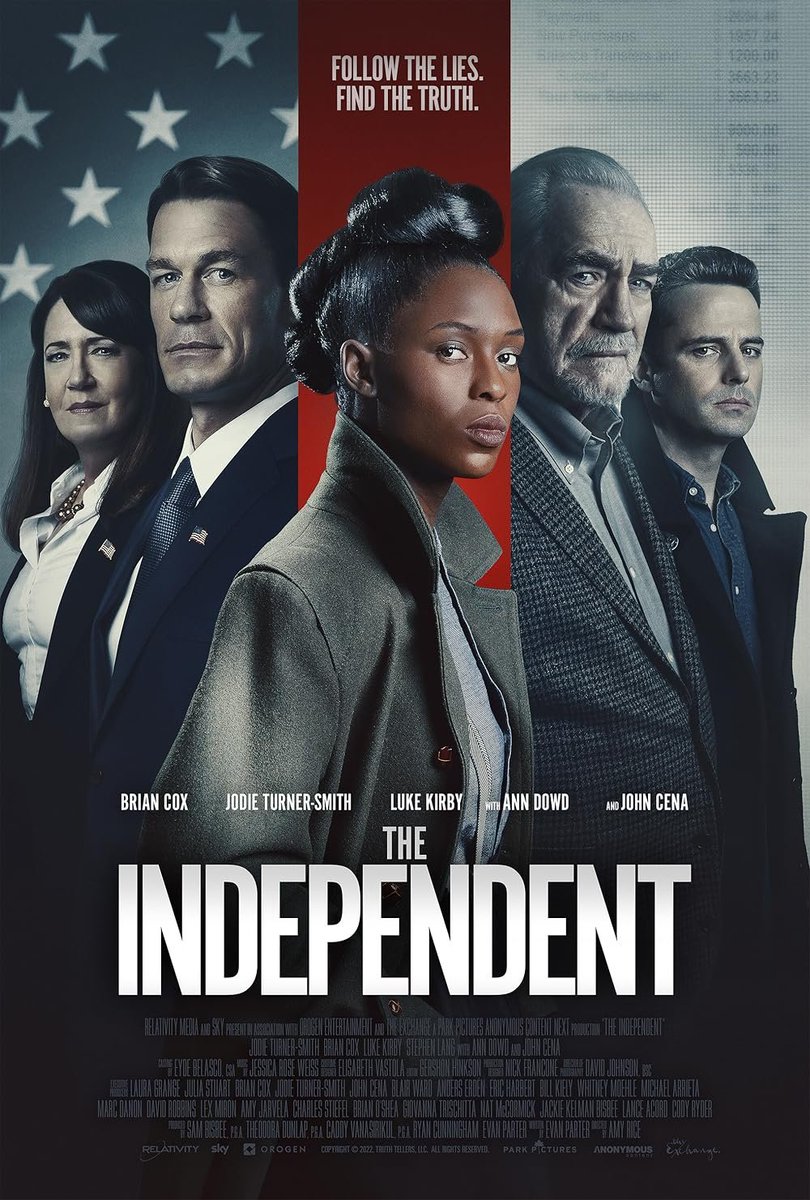 MarcWatkinsEsq's tweet photo. If you have @peacock I recommend a movie called #TheIndepedent.
It stars Jodie Turner Smith as an intrepid reporter during an election year investigating campaign finance irregularities. Bryan Cox is her mentor.
It reminds me of #AllThePresidentsMen #Spotlight & #ThePost https://t.co/iUgEnno8RJ