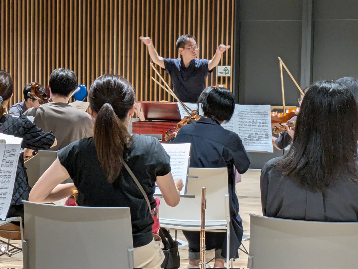 rokkoPO's tweet photo. 7/11（土）、練習を行いました。この日は���ボロディンの交響曲第3番第1楽章、チャイコフスキー交響曲第5番第1・3・4楽章を練習しました。

より具体的なイメージをもっての練習が進んでおります。9/6はぜひ神戸文化ホールへお越しください！ https://t.co/gcmSVywZ9K