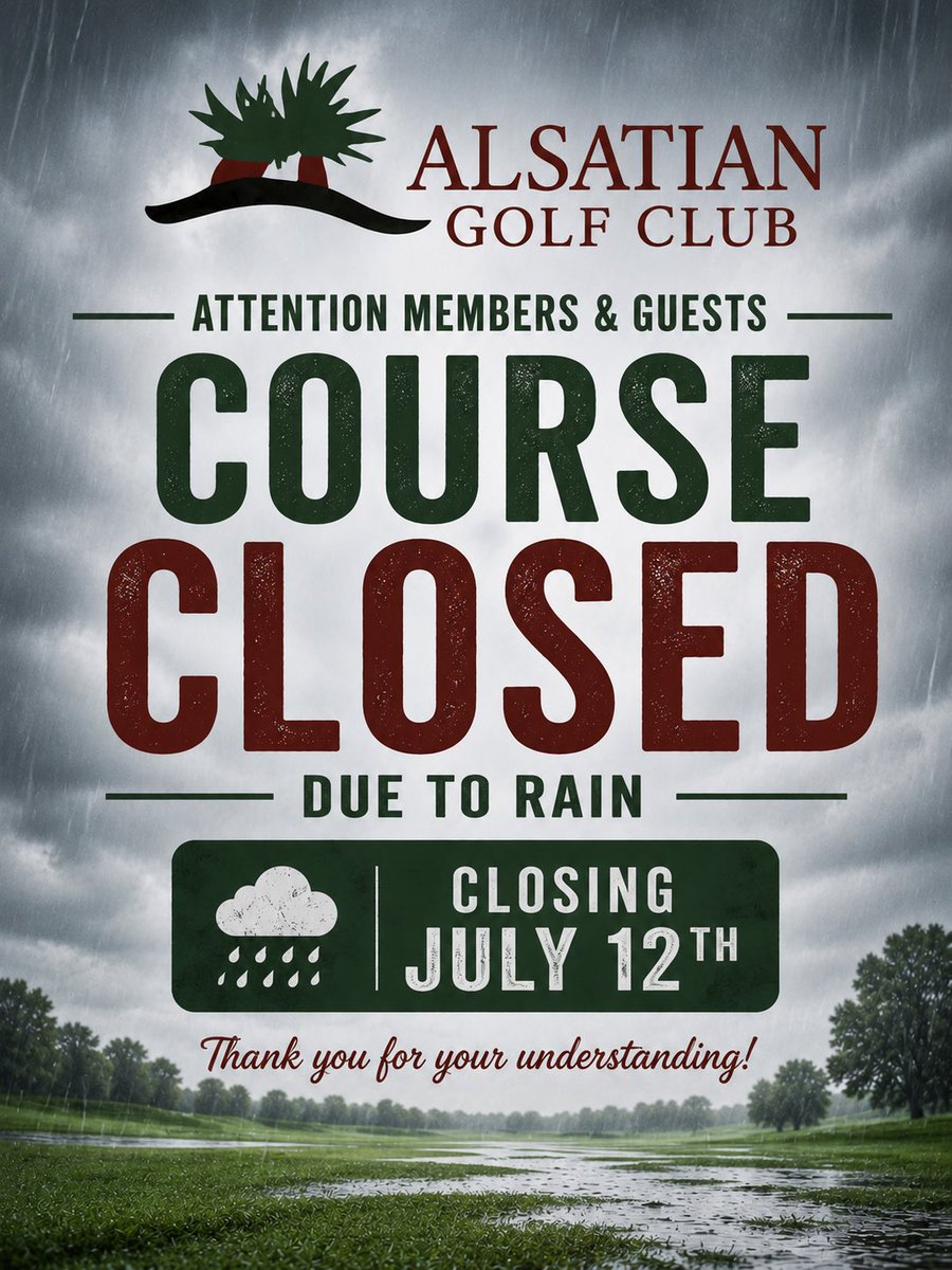 Alsatian_GC's tweet photo. Sorry for the inconvenience. But we are thankful for the ☔️ https://t.co/tpUBc06kKN