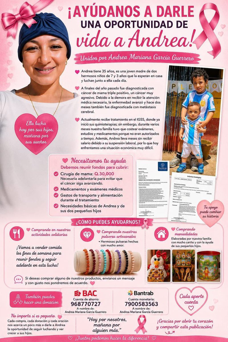 minitap4's tweet photo. �� se acuerdan que hace unas semanas pedí ayuda para una mamá de dos niños de 7 y 3 añitos, mal diagnosticada en el IGSS, pues ahora necesita de todos y quienes me conocen saben que jamás jugaría con algo tan delicado.  Dejo los detalles por si quieren aportar  👇🏻👇🏻👇🏻 https://t.co/kC3ymDAIyI