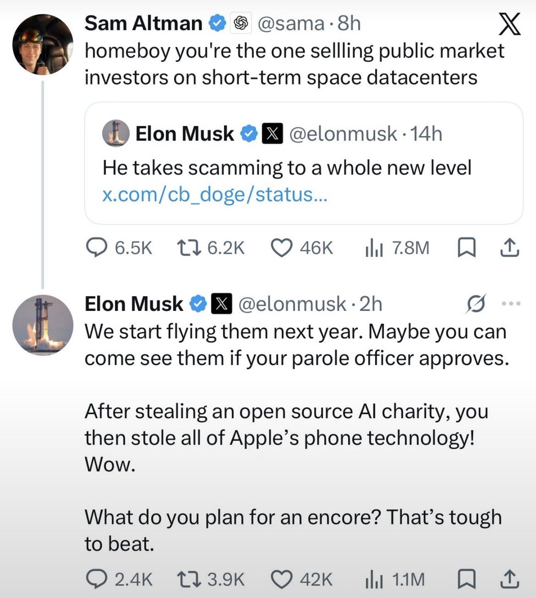 WealthKungFu's tweet photo. How can fb, instagram, tik tok, youtube, and mainstream media news beat this level of entertainment and real world insights on X?
😂😂😂
Never deleting this app.
#elonmusk #samaltman #cockfight #openAI #SpaceX #Apple #mogulconflict https://t.co/DzzphrWVzy