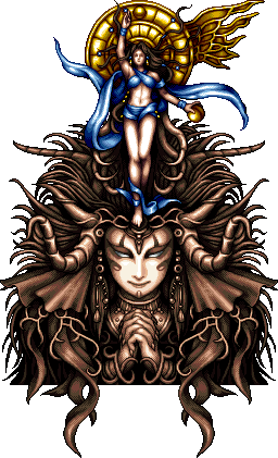 NatuXatu_'s tweet photo. Also Here's her original depiction in FF 6 where she was simply known as Goddess, part of the Warring Triad against Fiend (Sephirot) and Demon (Zurvan) https://t.co/CdOZkFoy1x