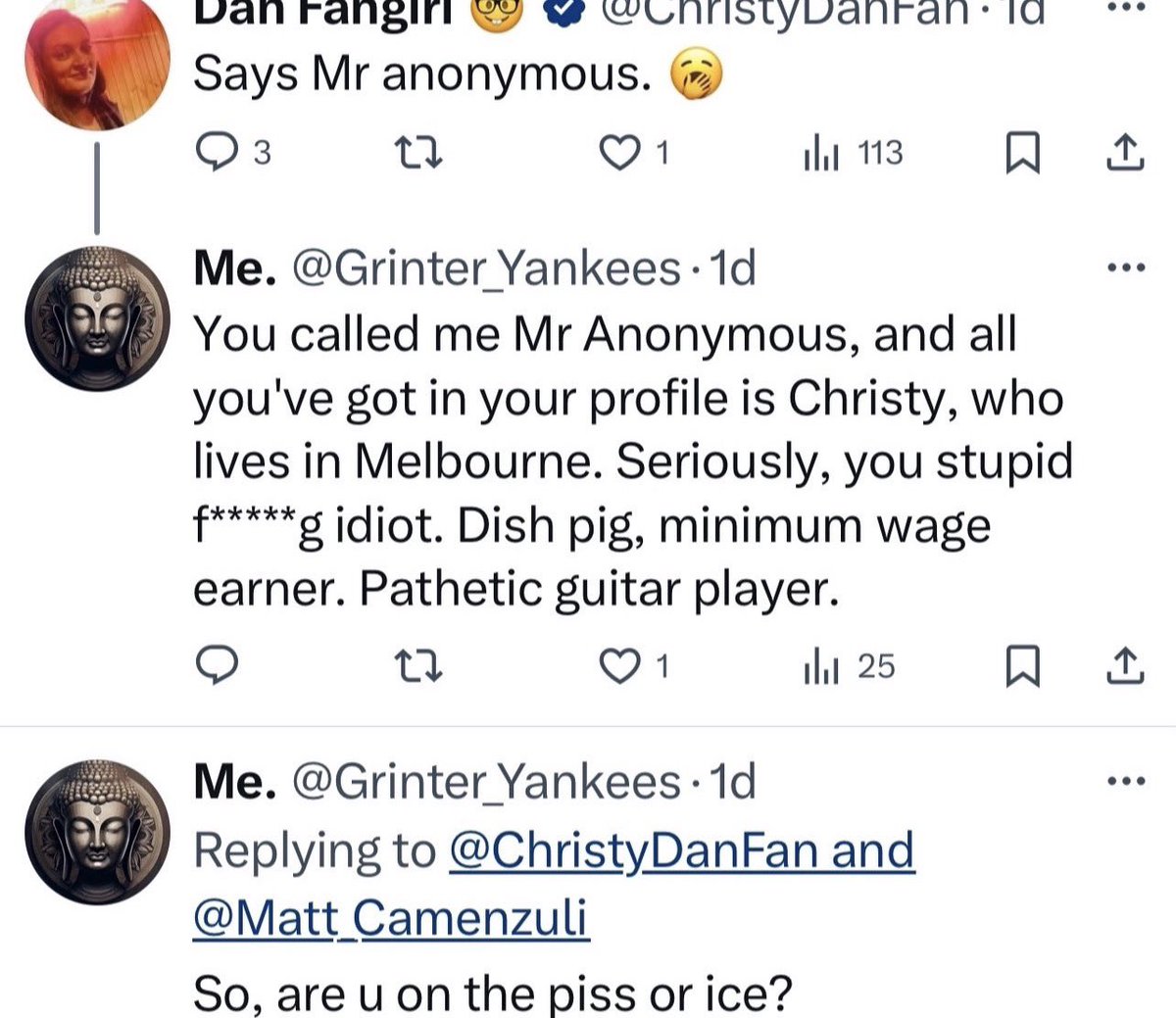 liamRockstat's tweet photo. @PaulLUFCAUS @KassOfTroy @TomakaTom2 @CookersRFunny @Tryst___ @bj2079 @TomAgainIII @Razor1640 @grok @JordanScottish @PredatorHunta1 @ghostof_bb @MattGurchenk0 @joedirt501 @Revs77 No chat anywhere coward show the message you sent #WomanBasher https://t.co/Wbf4h25y6H