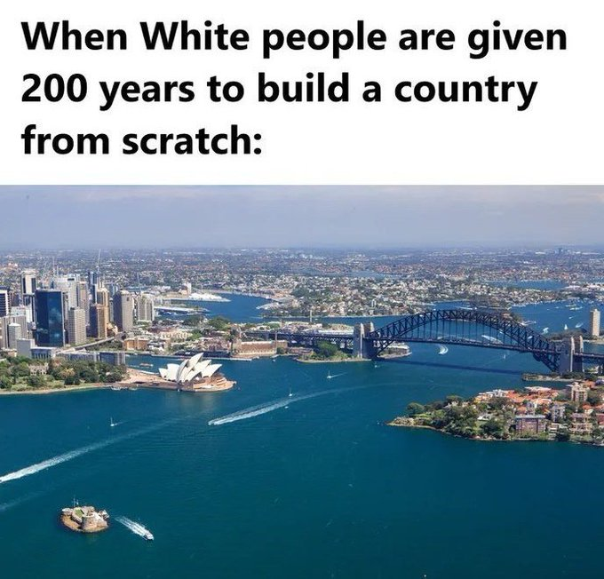 WallStreetMav's tweet photo. "You could dump 10,000 Europeans on Antarctica and in 100 years people would seek asylum there."
-- anonymous quote

Australia was that experiment. https://t.co/MQoQwgEBYG