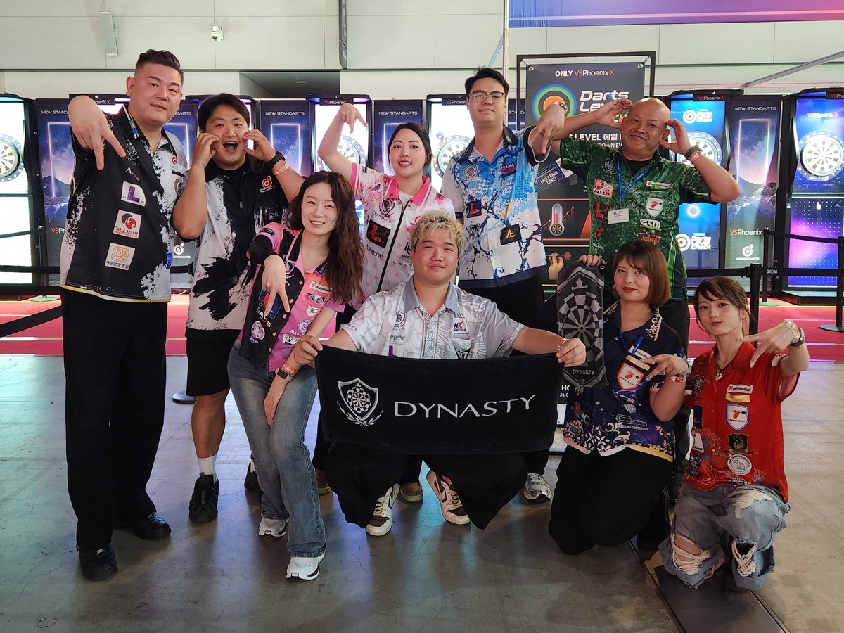 DYNASTY_JAPAN's tweet photo. 【2026 K-DARTS FESTIVAL DAY2】

昨日に続き本日も韓国🇰🇷にてK-DARTS FESTIVALが開催されます。

引き続き応援よろしくお願いします。

#teamDYNASTY https://t.co/8IPuBeHcLz
