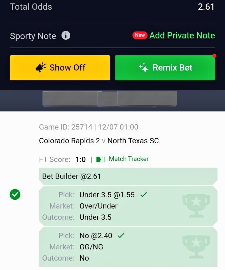 zed589662's tweet photo. as predicted 
under 3.5 ✓
btts=no ✓
Multiscores 0-1,0-2,or 0-3 ✘
home team score 2+ in row=No ✓
we give thanks to jah 👏, done ✅ https://t.co/zARZtBmrF1