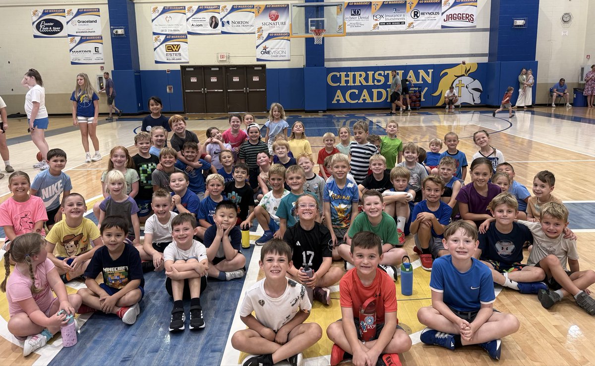 CAIGirlsBball's tweet photo. We had the BEST week running our kindergarten through 5th grade co-ed basketball camp alongside our high school boys’ basketball program. 🏀 The gym was packed with nearly 100 kids each day.
HUGE thank you to our sponsors: C&amp;M Smith Restaurants and Mallory Annis Realty. 🎉 https://t.co/nXomA84BlJ