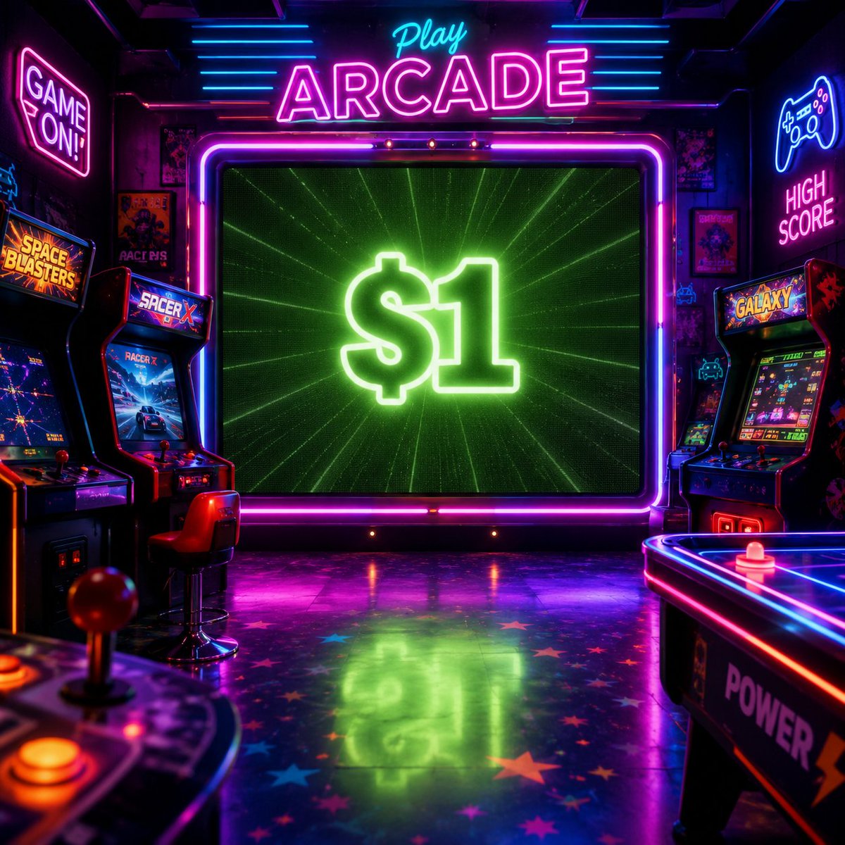 dollar1RH's tweet photo. With $1, it's just a game! https://t.co/Haukd2JaaZ