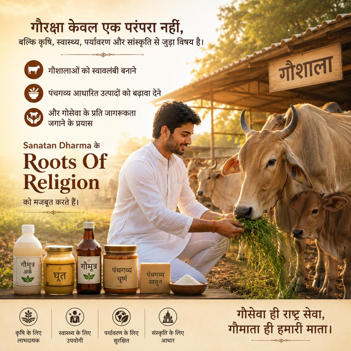 ReviewsOnBapuJi's tweet photo. #SaveAshram in Motera - यह वह तपोभूमि है जहाँ Gau Raksha , मानव उत्थान और चरित्र निर्माण जैसे सर्वहितकारी संकल्प साकार हुए हैं। इस पावन भूमि ने न केवल देशी गौमाताओं का संरक्षण किया है, बल्कि उनके लाभों को जन-जन तक पहुँचाकर उनके संरक्षण का सशक्त मार्ग भी प्रशस्त किया है। https://t.co/NmHNqqgz3k