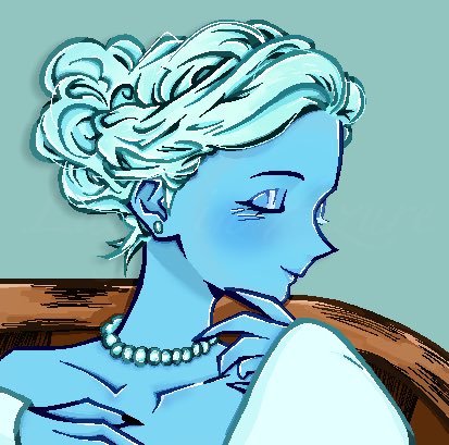 Hena4eb's tweet photo. Lady in azure + ema veil https://t.co/zw3ri0yvYa
