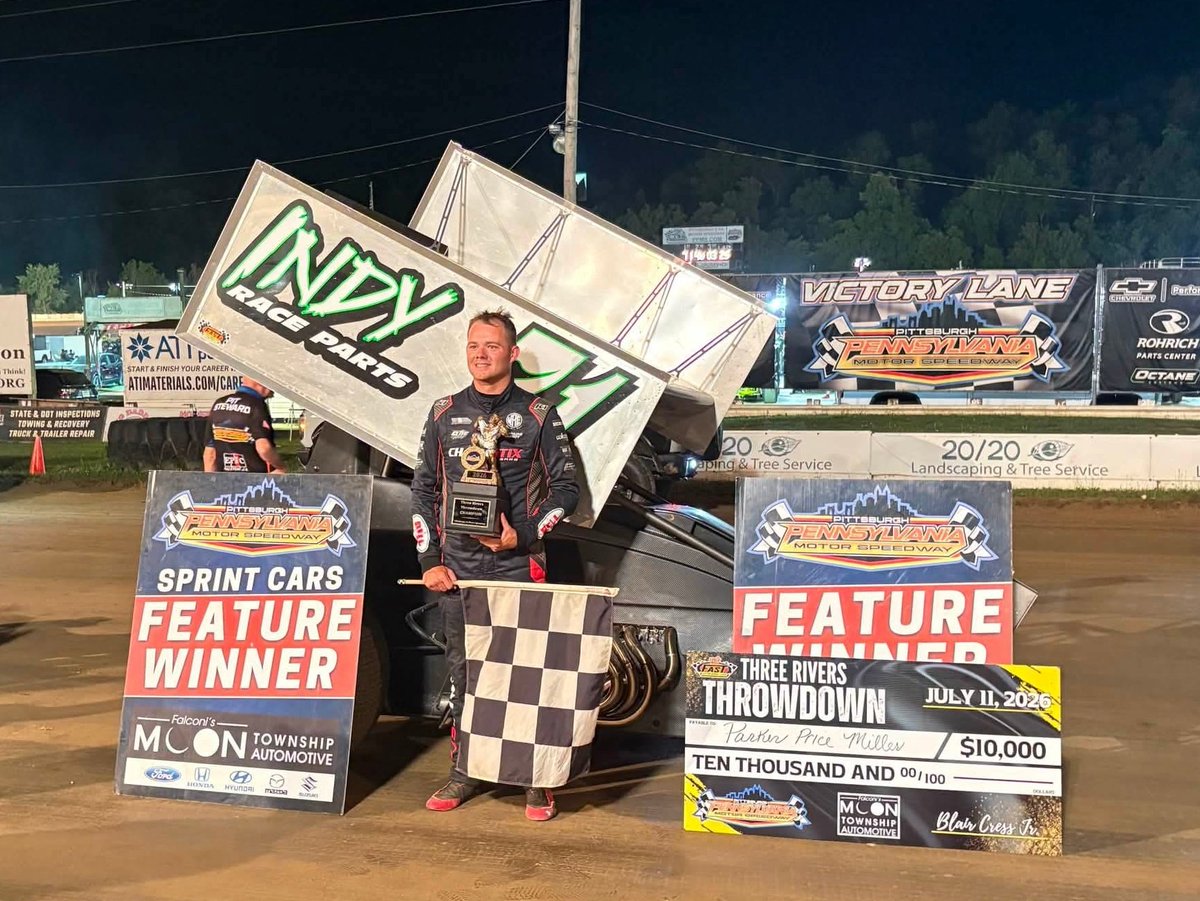 hosehead33's tweet photo. Parker Price Miller wins the FAST series race @PAMotorSpeedway worth $10,000! https://t.co/j5AH7PRipU