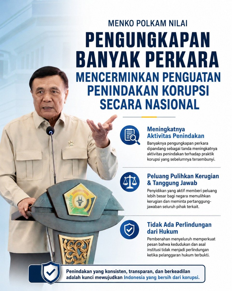 fa7105266's tweet photo. Penting bagi kita untuk mengawal proses hukum secara kritis, namun tetap kedepankan asas praduga tak bersalah. Yuk, jadi netizen bijak dan tidak mudah termakan spekulasi yang belum terverifikasi!
#JagaIndonesia #BijakBersosmed #ProsesHukum #NetizenCerdas #FaktaBukanOpini https://t.co/AbzdI7XNFA