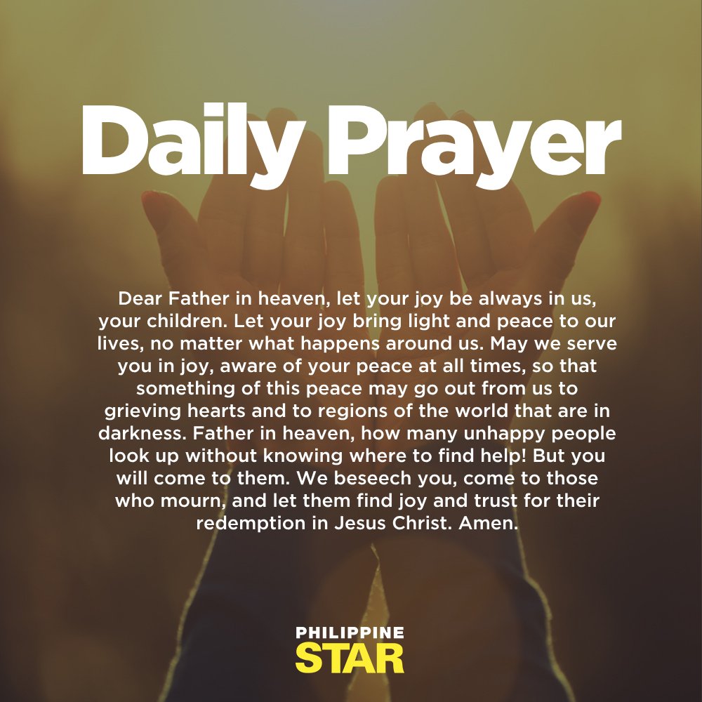 PhilippineStar's tweet photo. Daily prayer (via plough) https://t.co/iiLKFe7rb3