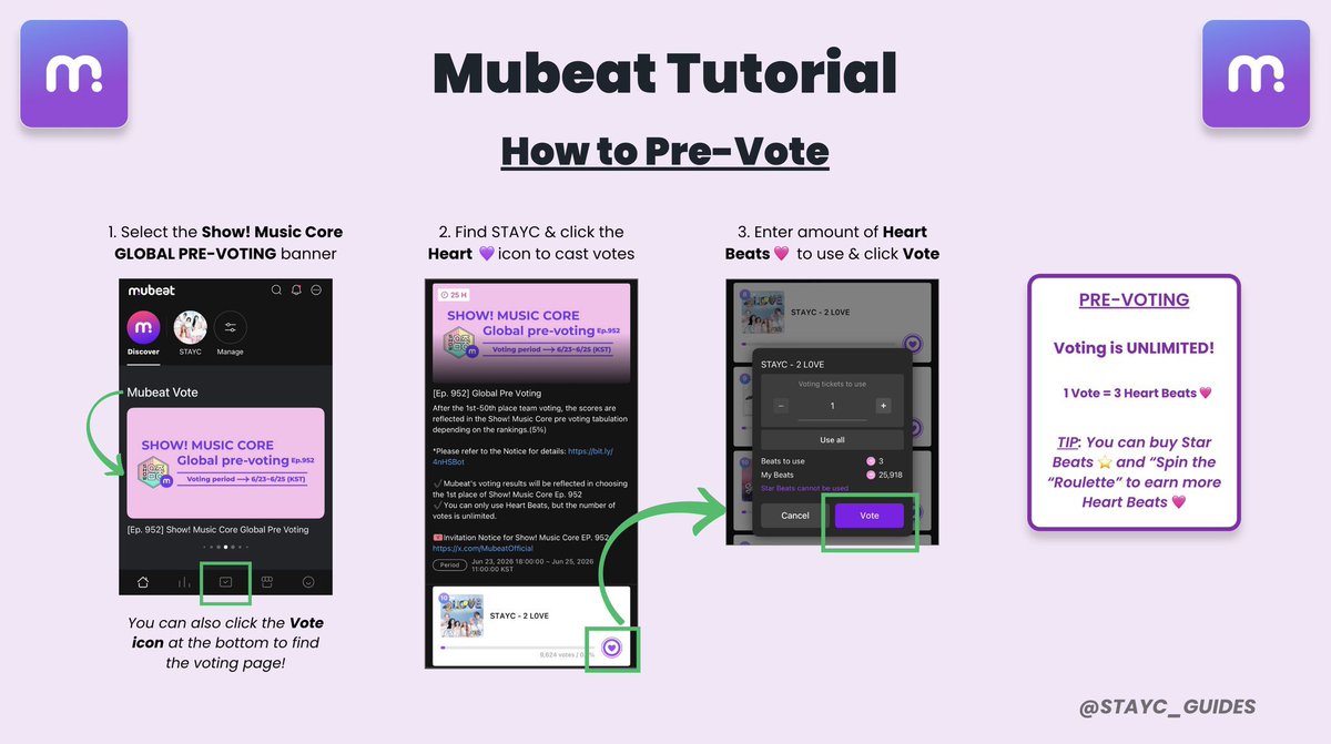 iconicstayc's tweet photo. SWITH! start preparing for the stayc x rescene voting collab! 🩷🎀

swith will pre-vote for rescene on music core and remine will vote for yoon’s popular star award!

🗳️ pre-voting for music core
📱 mubeat or muniverse app
⏰ july 14-16, opens tuesday at 6pm kst

#STAYC #스테이씨 https://t.co/NJMhEbXbyj
