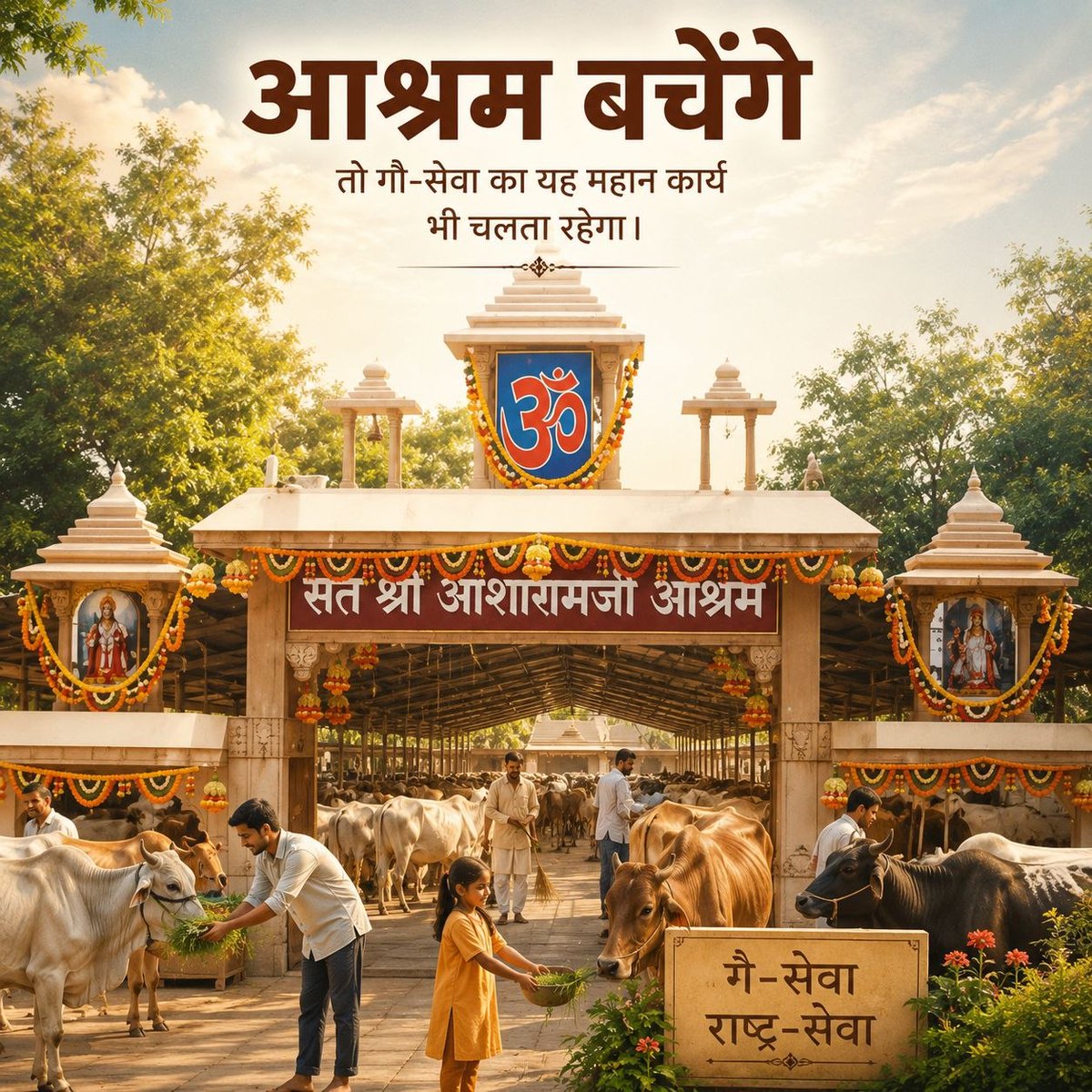HariommSahoo's tweet photo. संत श्री आशारामजी के मोटेरा आश्रम द्वारा मानवता के कल्याण हेतु अलग-अलग सेवा प्रकल्प, Gau Raksha के लिए गौशाला, गौ संवर्धन हेतु अभियान आदि संचालित होते हैं। इन सेवाओं को बढ़ाने में सरकार को सहयोग देना चाहिए न कि विकास के नाम पर इस आश्रम को तोड़ने का प्रयास करना चाहिए।
#SaveAshram https://t.co/sQVNWNYxD6