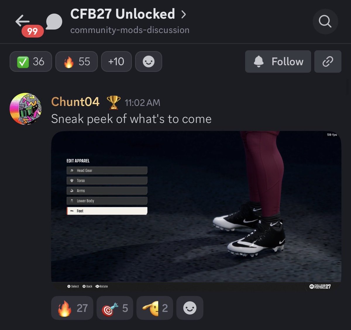 CatholicPacman's tweet photo. All in due time. #CFB27mods

—

Still early days 👌 important to stay patient and grateful. I’m sure they’re getting flooded. https://t.co/mMBOx6WVGs