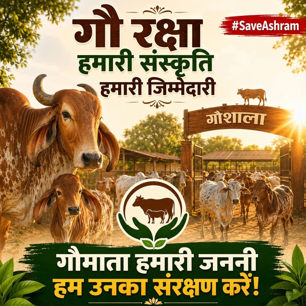pinkurajak936's tweet photo. @jagohindustani_ @RameshG1509 जी हाँ बिल्कुल सही बात, जब हम गोमाता की रक्षा करते हैं, तो वास्तव में हम अपनी संस्कृति की रक्षा कर रहे होते हैं। मोटेरा आश्रम की इस महान Gau Raksha सेवा को हमारा पूर्ण समर्थन है। #SaveAshram हम सबकी जिम्मेदारी है https://t.co/rAU0SDVEMx