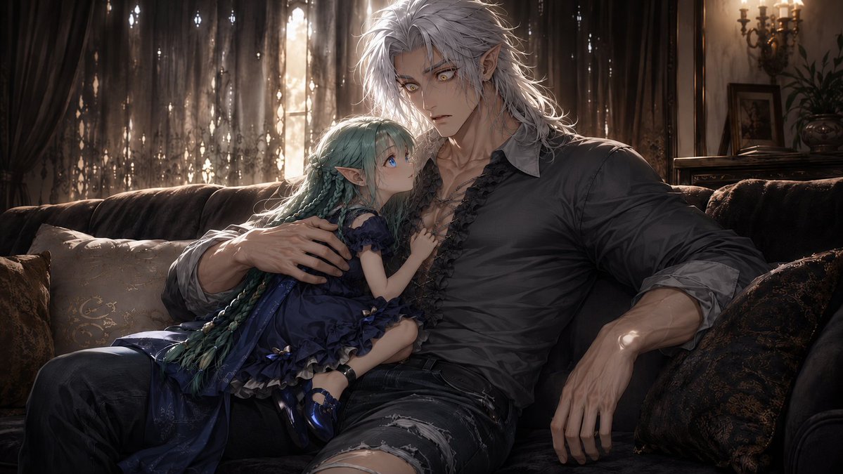 SilentIcyShadow's tweet photo. Die kleine Elfe und ihr großer Beschützer.
#ki #gpt #anime #fantasy #elf #guardian #cute https://t.co/D85ha8Qn2y