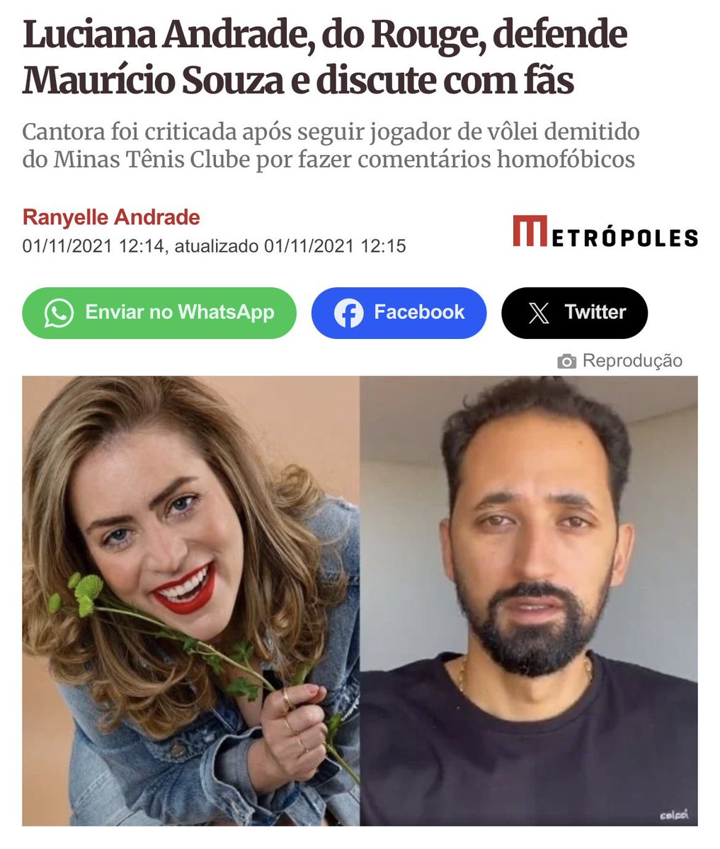 rougeaccess's tweet photo. Segundo a luciana do rouge a historia com o mauricio souza foi tudo uma grande invencao pra cancelar ela kkkkkk https://t.co/81iuxQxvpa