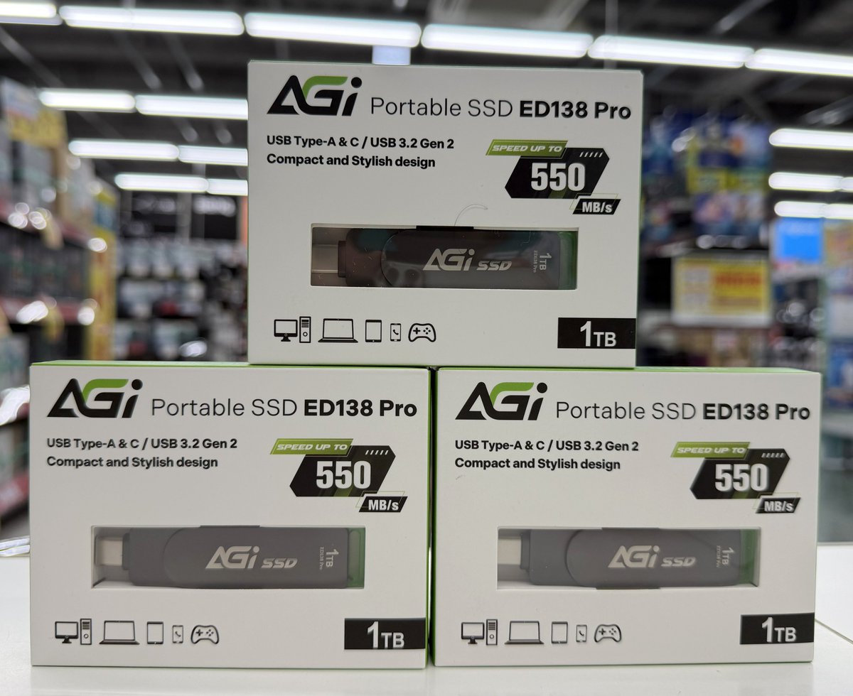 📢特価品！】 1TBの外付けSSDがお買い得✨ AGi AGI1T0G33ED138P-CB