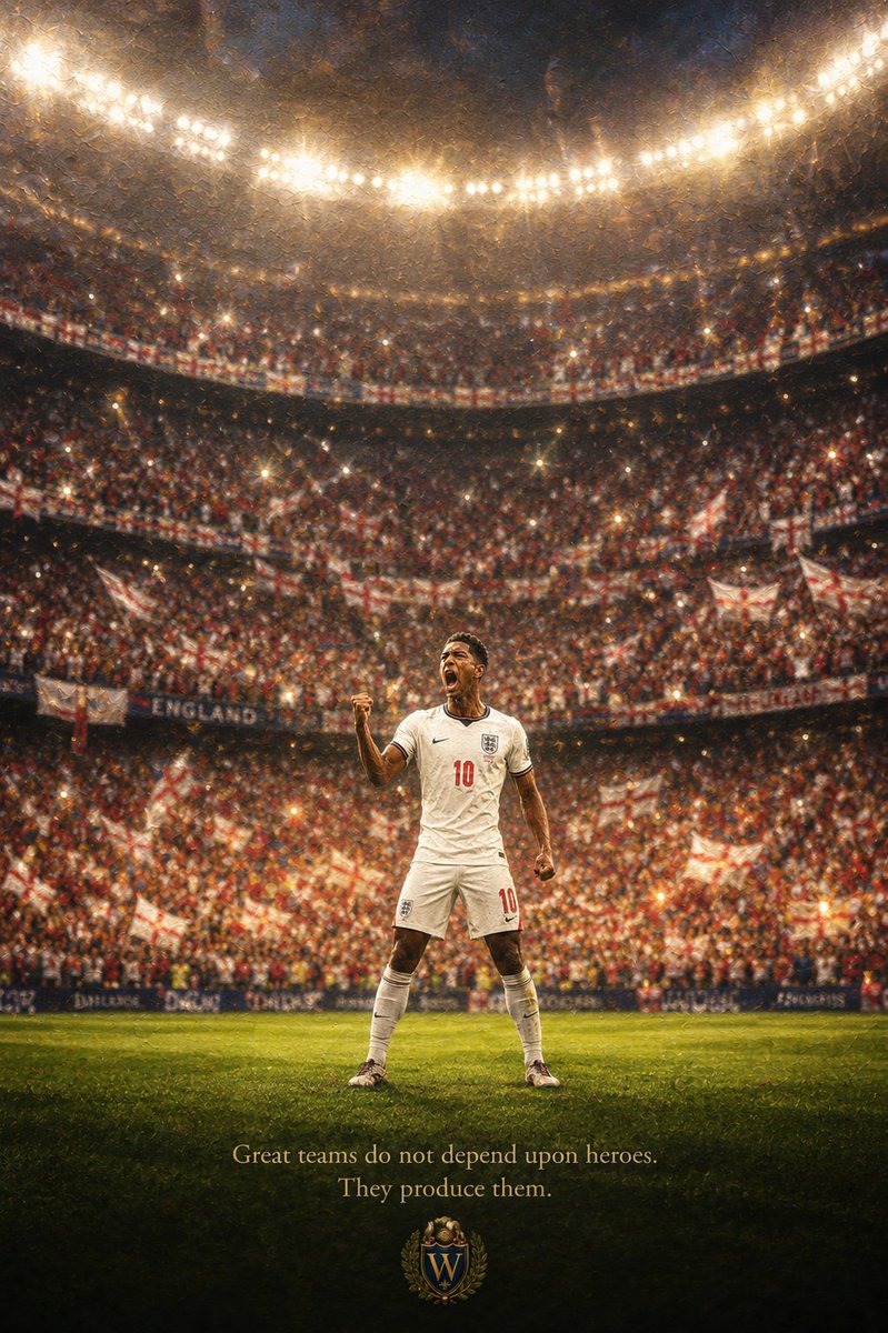 SirRegIII's tweet photo. @FabrizioRomano Great teams do not depend upon heroes. They produce them.

- Sir Reginald Worthington III 

#WorthingtonAcademy #England #FIFAWorldCup https://t.co/nZnpC7XYFx
