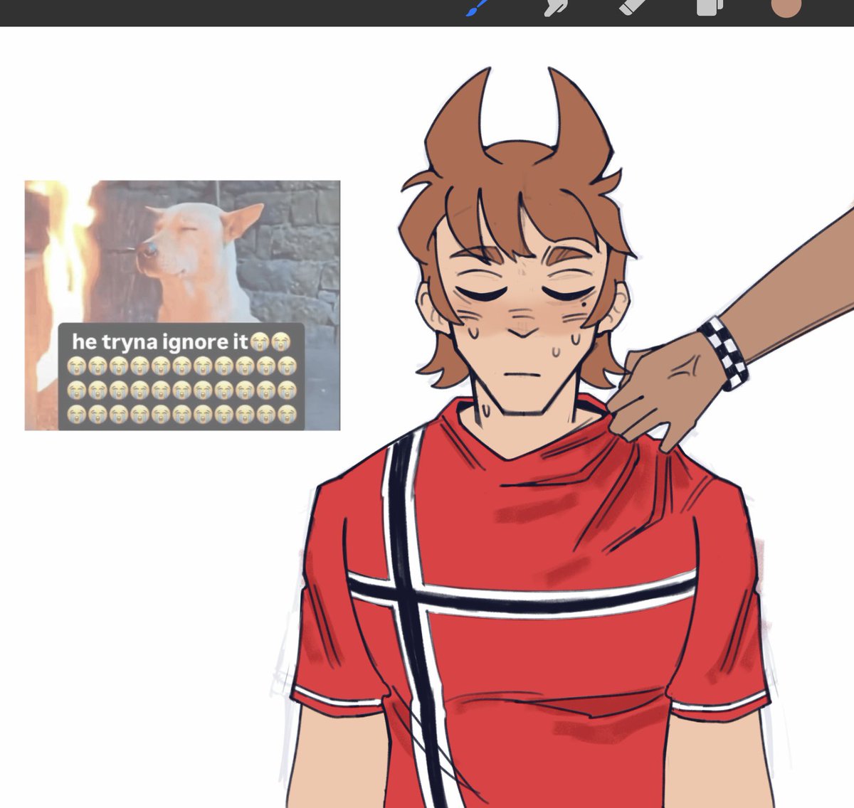 syixxion's tweet photo. I’m crying tord genuinely has 30 minutes #tomtord #eddsworld https://t.co/CzmUcyYDA7