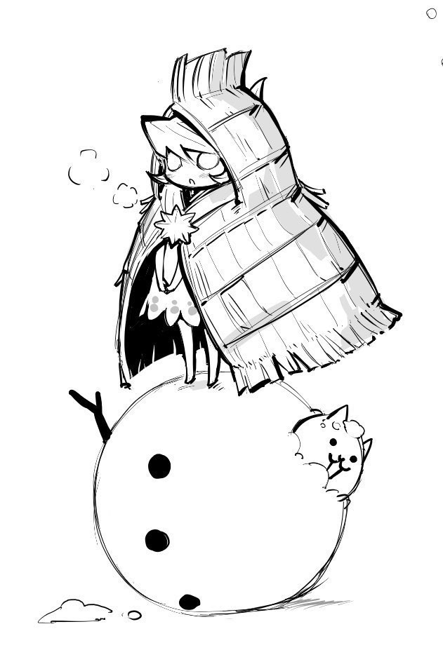 tamasanp's tweet photo. 本日も暑いので雪ん子っぽいアイスちゃん置いときますねー https://t.co/QCi10ne4Ne