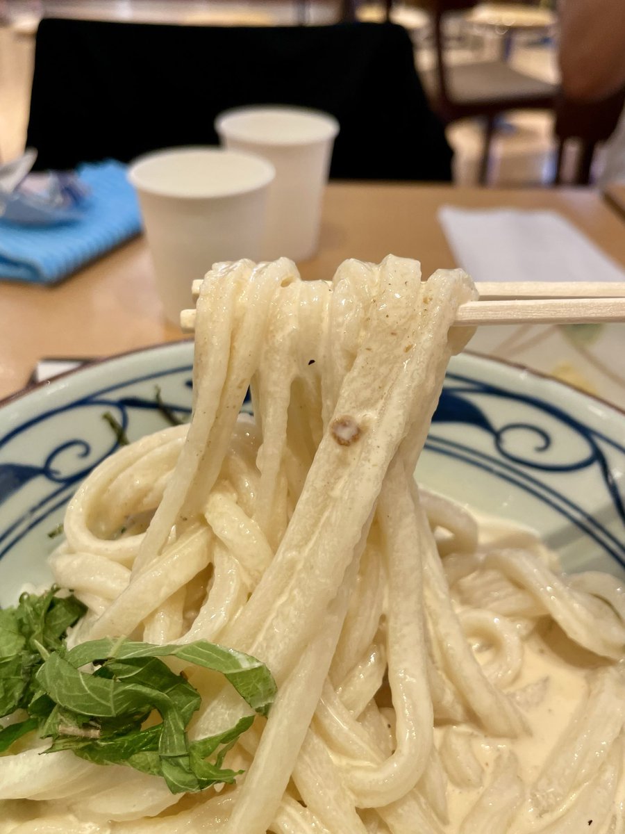 shivkawan's tweet photo. #丸亀製麺@ワカバウォーク

冷やし明太クリームうどん🧊☺︎
＠大
＠かしわ天🐓 https://t.co/m2RKGaWmc5