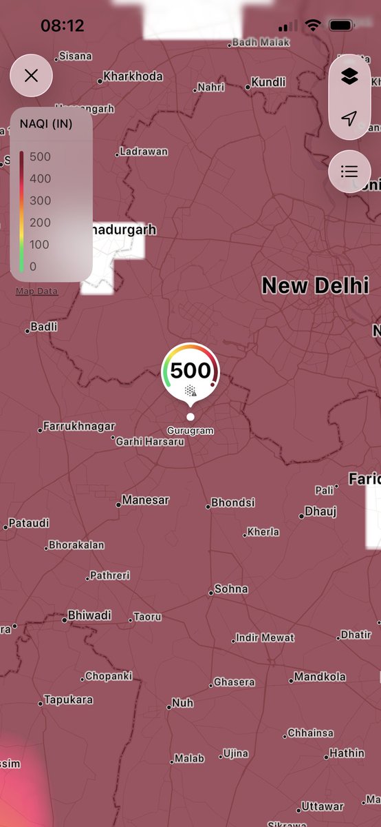 Kumud08's tweet photo. 500 AQI .. in July .. rains are there  and still this much polluted air we are breathing 😮‍💨 #gurugram #delhi/ncr https://t.co/iCP4MWOyEG